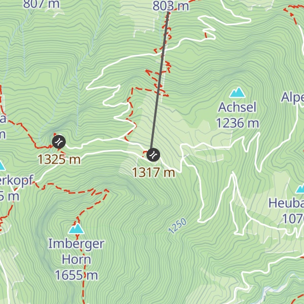 Map of Berggasthot Zum oberen Horn
