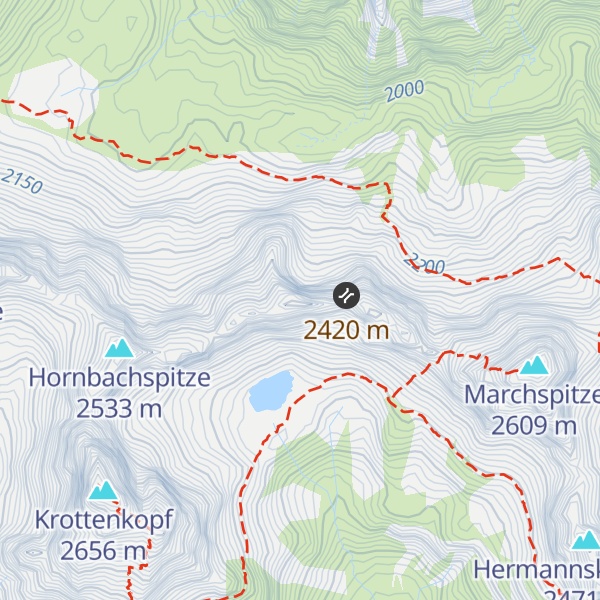 Map of Westliche Faulewandspitze
