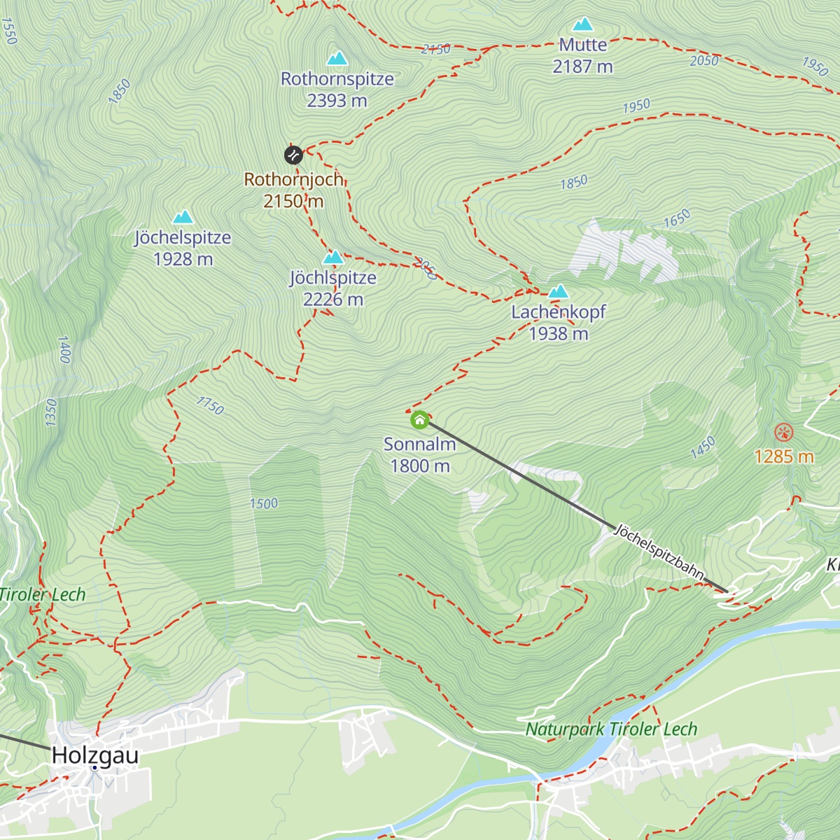 Sonnalm map