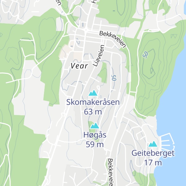 Map of Skomakeråsen