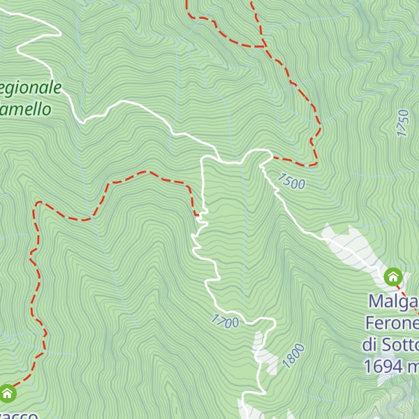 Map of Malga Campadelli Bassa