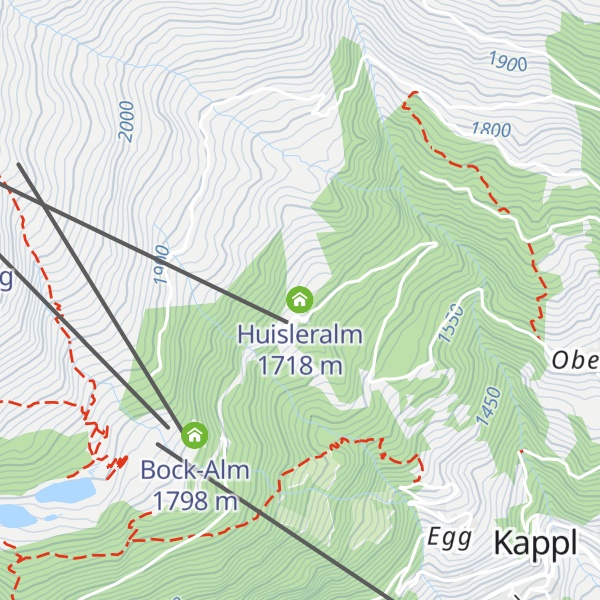 Map of Huisleralm