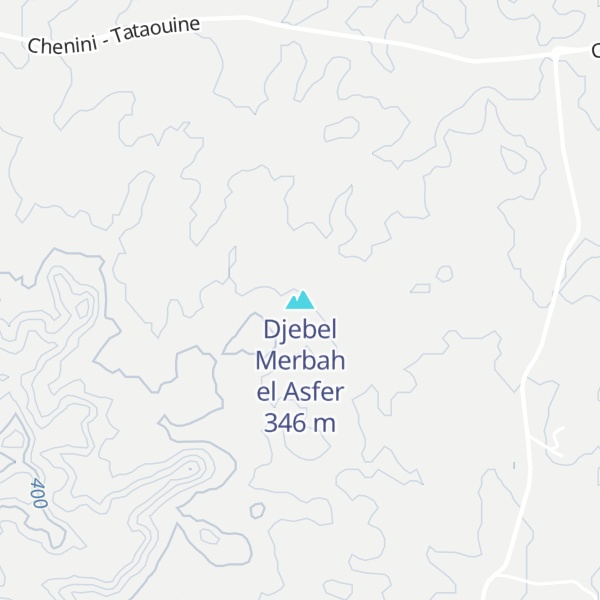 Map of Djebel Merbah el Asfer