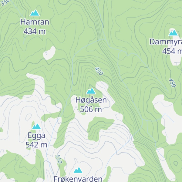 Map of Høgåsen