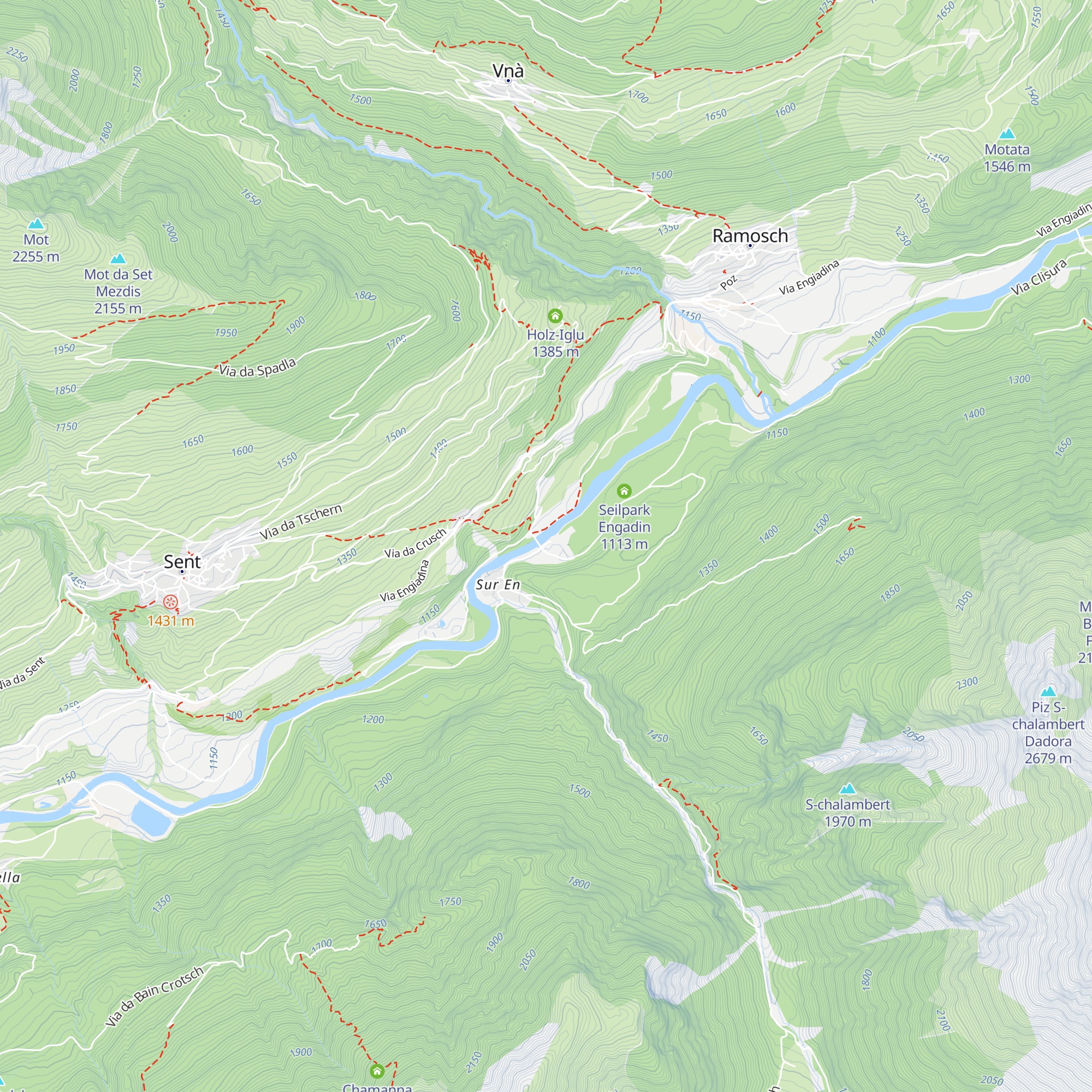 Sper La Punt map