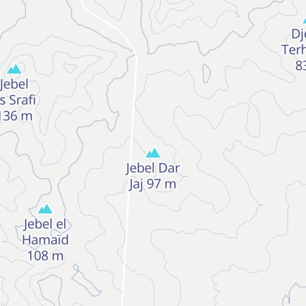 Map of Jebel Dar Jaj