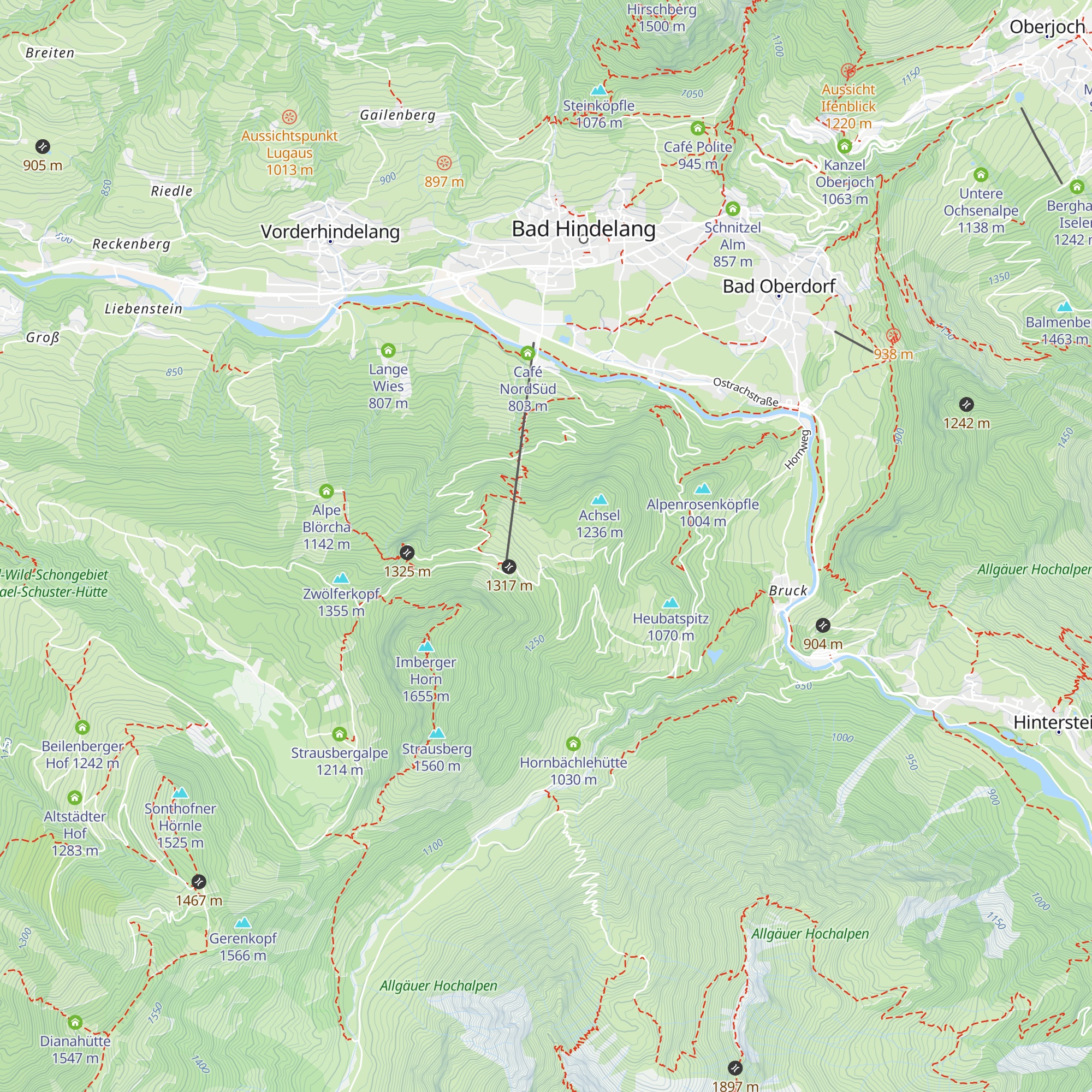 Hornalpe map