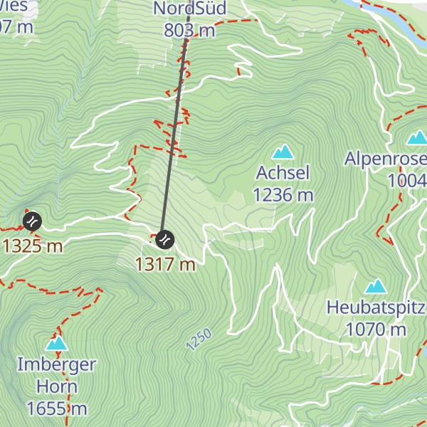 Map of Horn-Alp