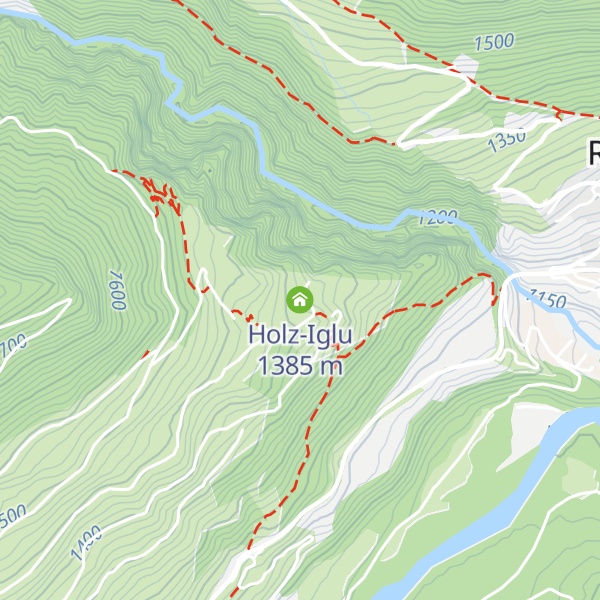 Map of Holz-Iglu