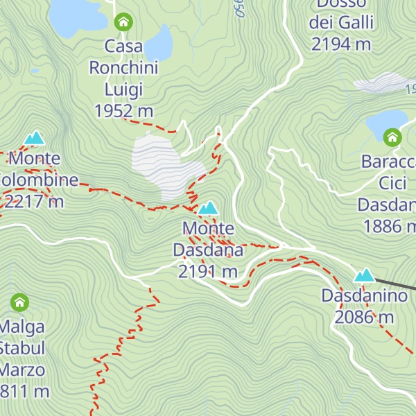 Map of Monte Dasdana