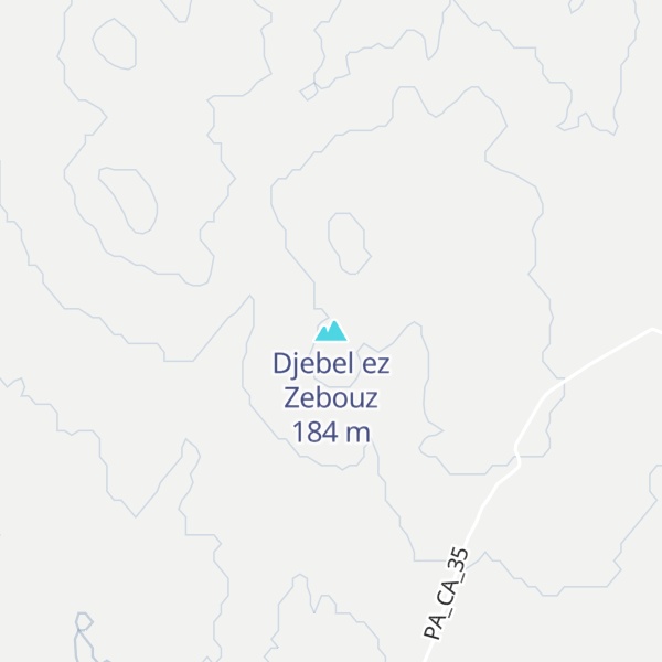 Map of Djebel ez Zebouz