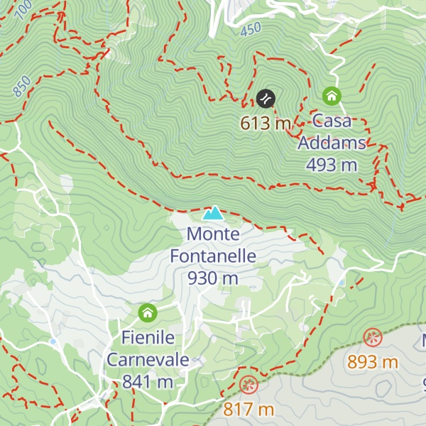 Map of Monte Fontanelle