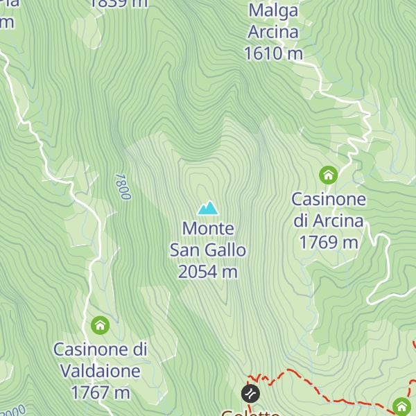 Map of Monte San Gallo