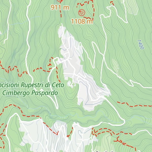 Map of Ostello del Pittore