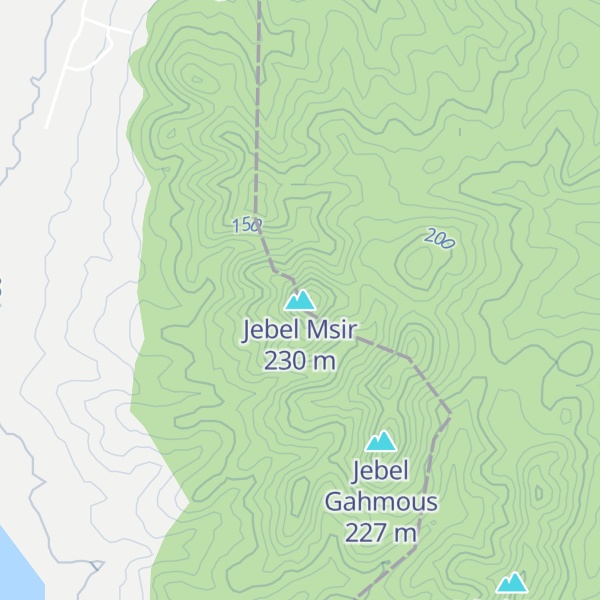 Map of Jebel Msir