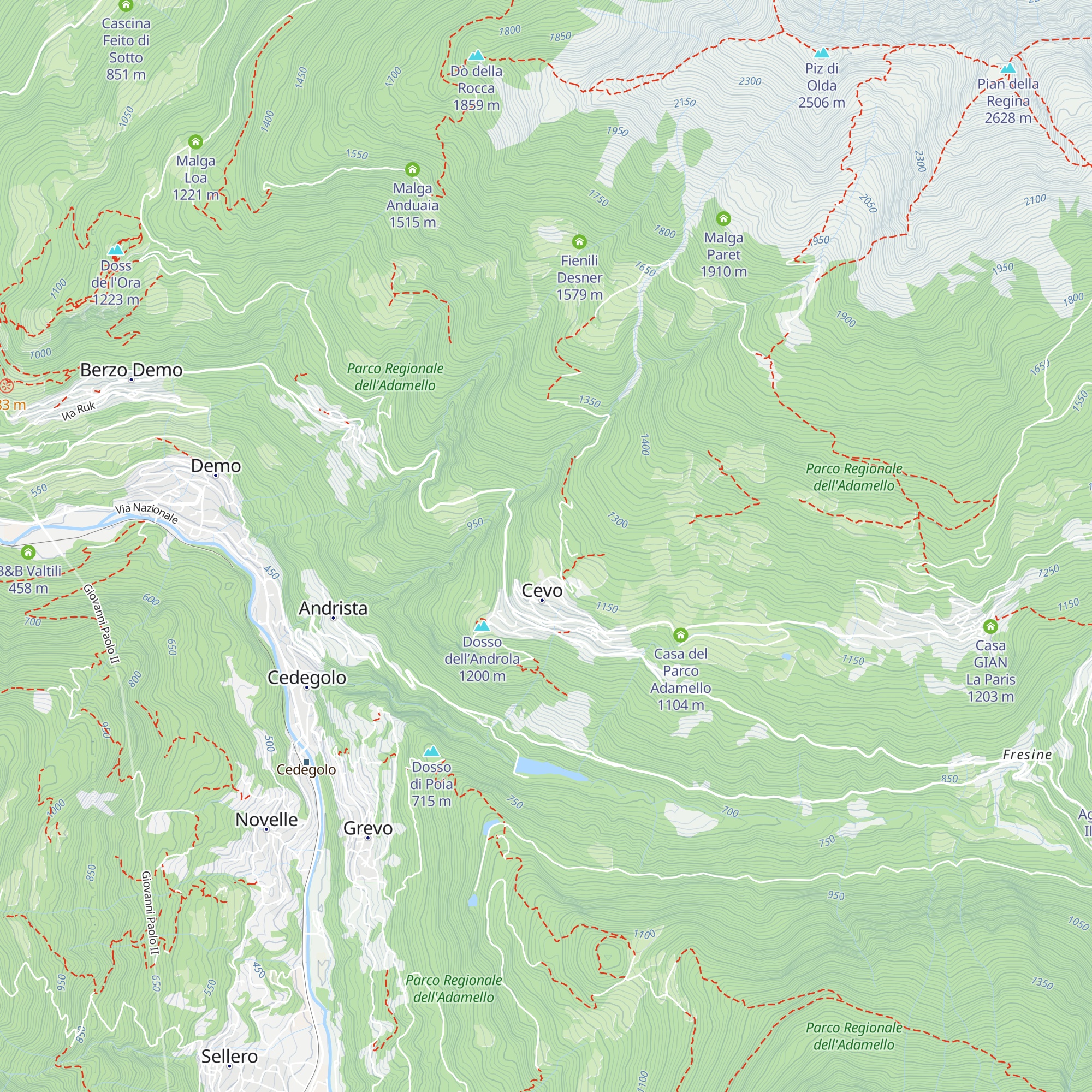 Spazio Feste Cevo map