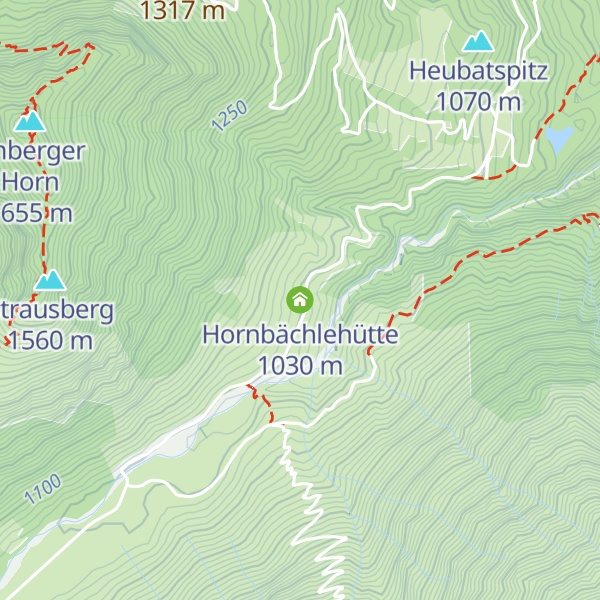 Map of Hornbächlehütte