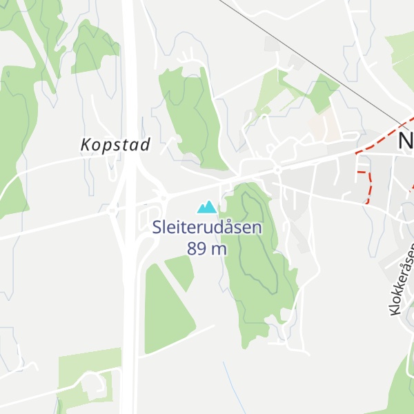 Map of Sleiterudåsen