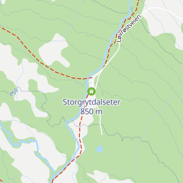 Map of Storgrytdalseter