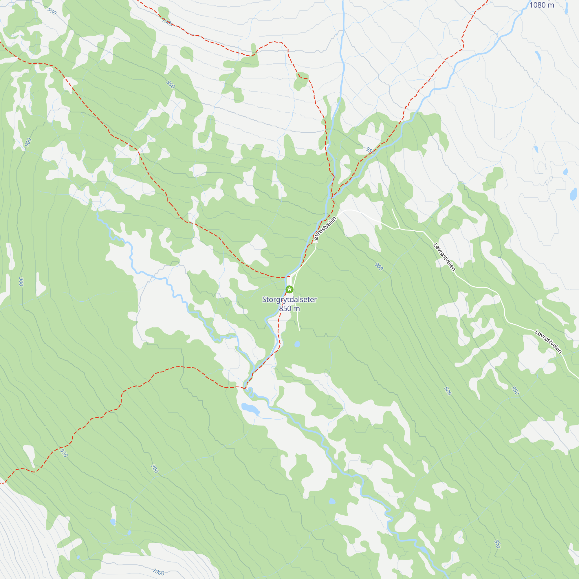 Storgrytdalseter map