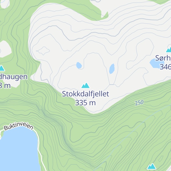 Map of Stokkdalfjellet