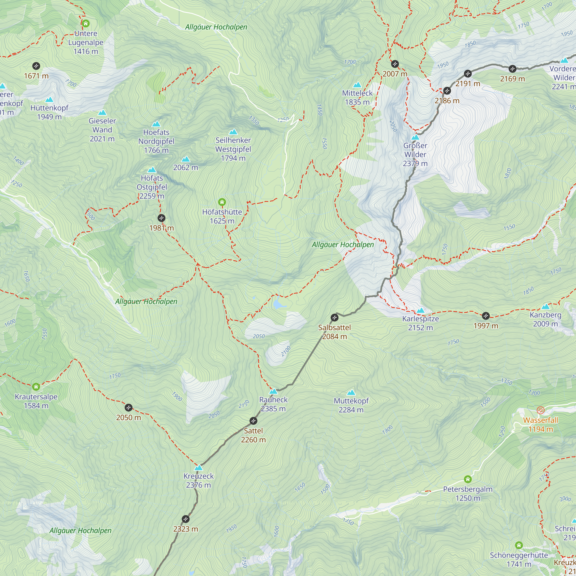 Eisseehütte map