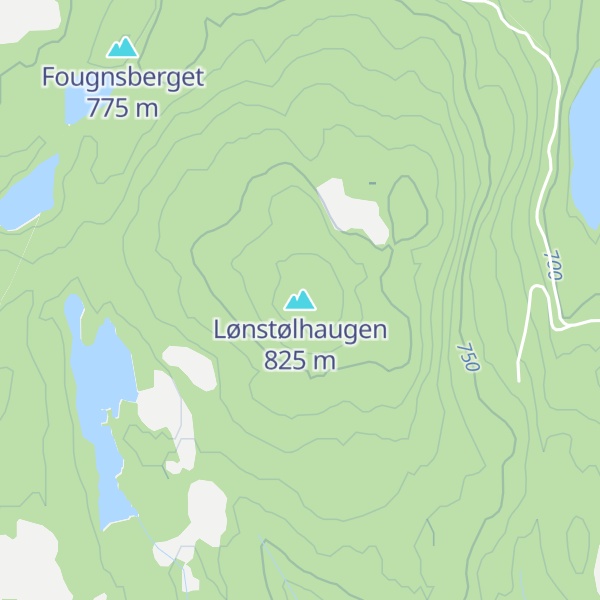 Map of Lønstølhaugen