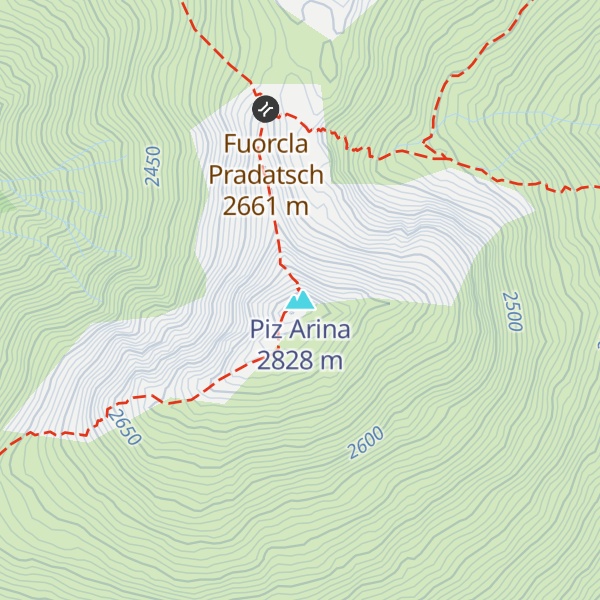Map of Piz Arina