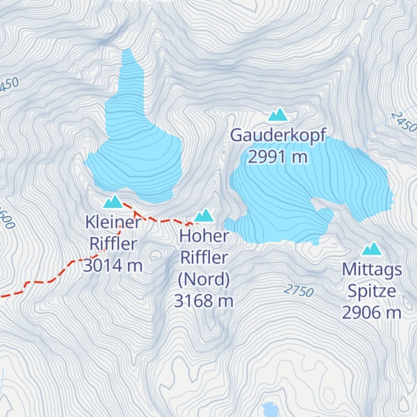 Map of Hoher Riffler (Süd)