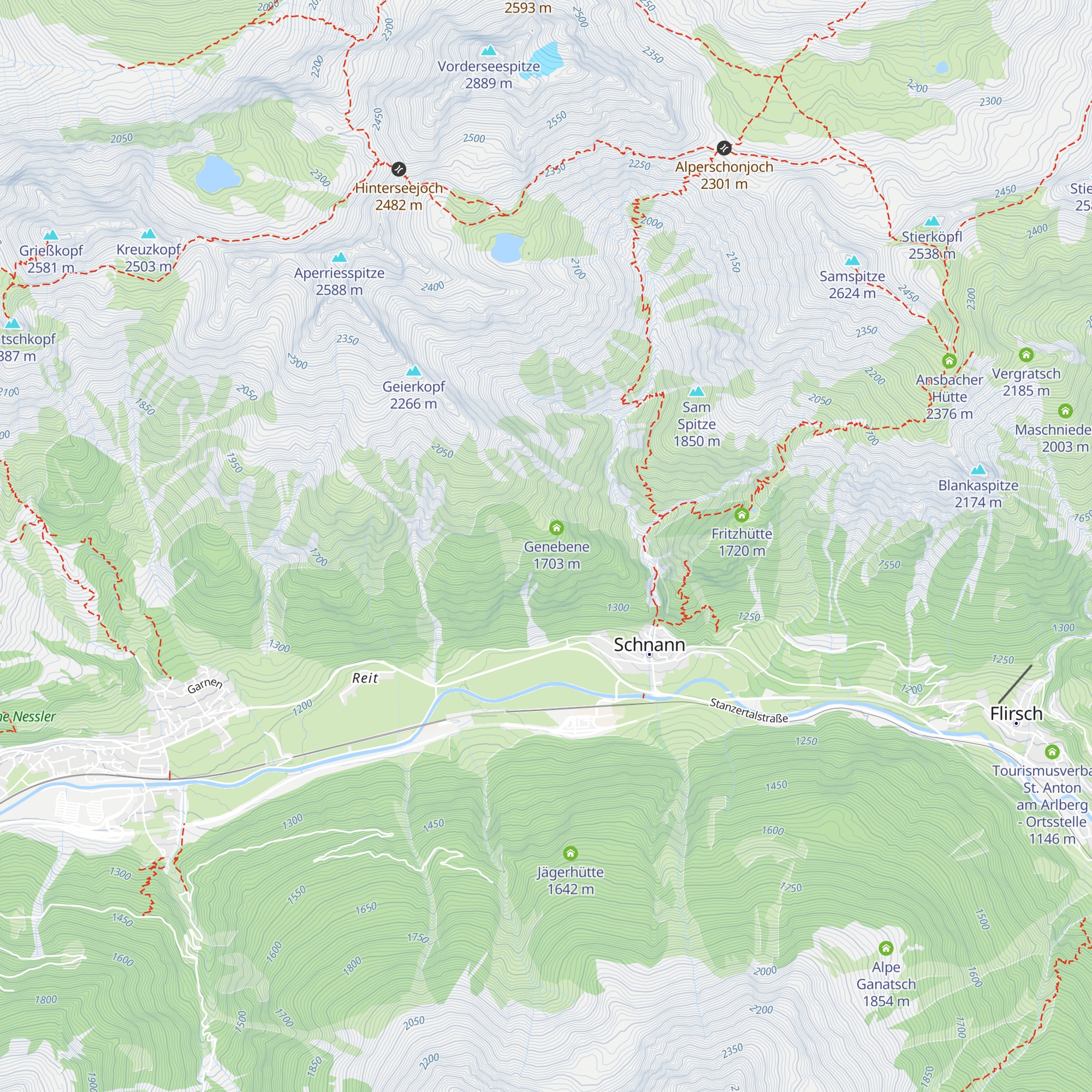 Jagdhütte Genebene map