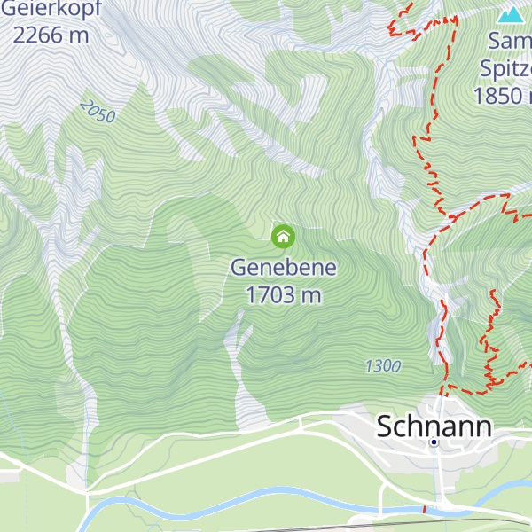 Map of Jagdhütte Genebene