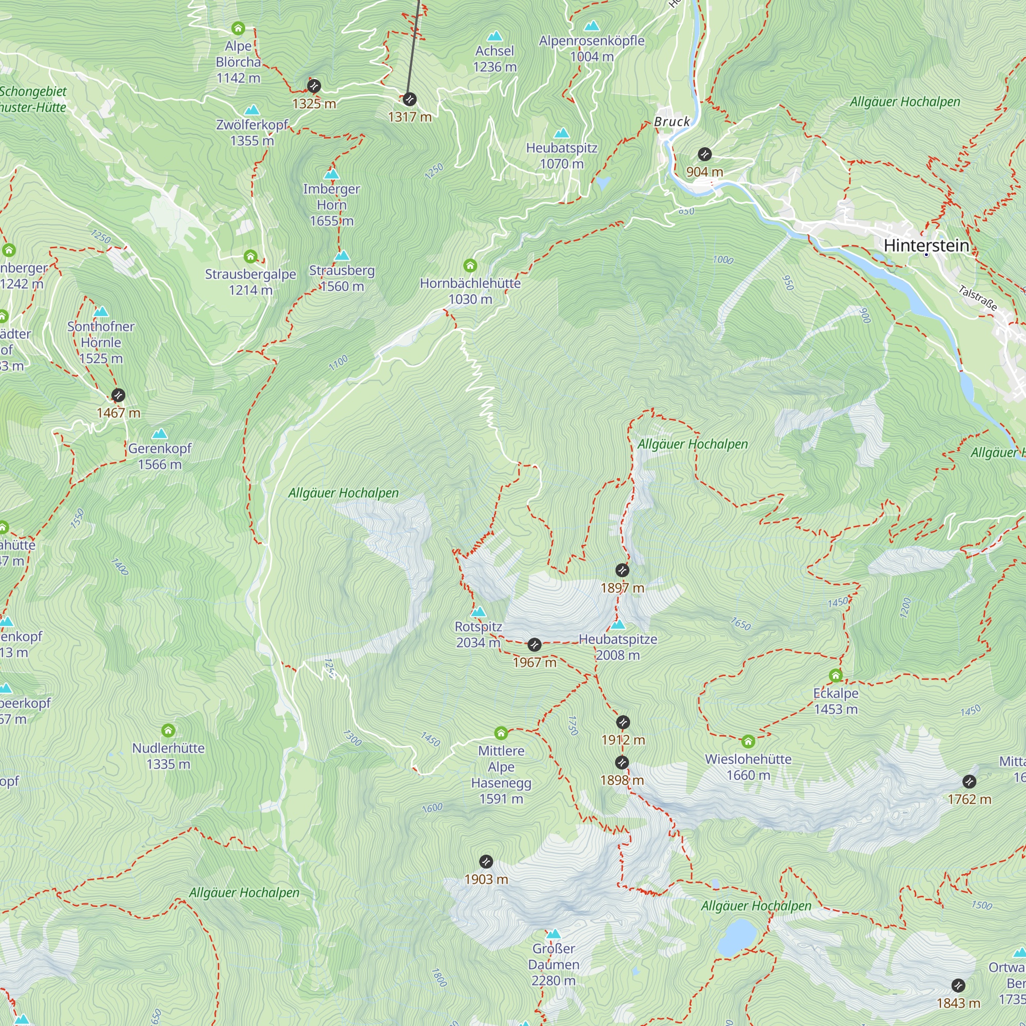 Häbelesgundhütte map