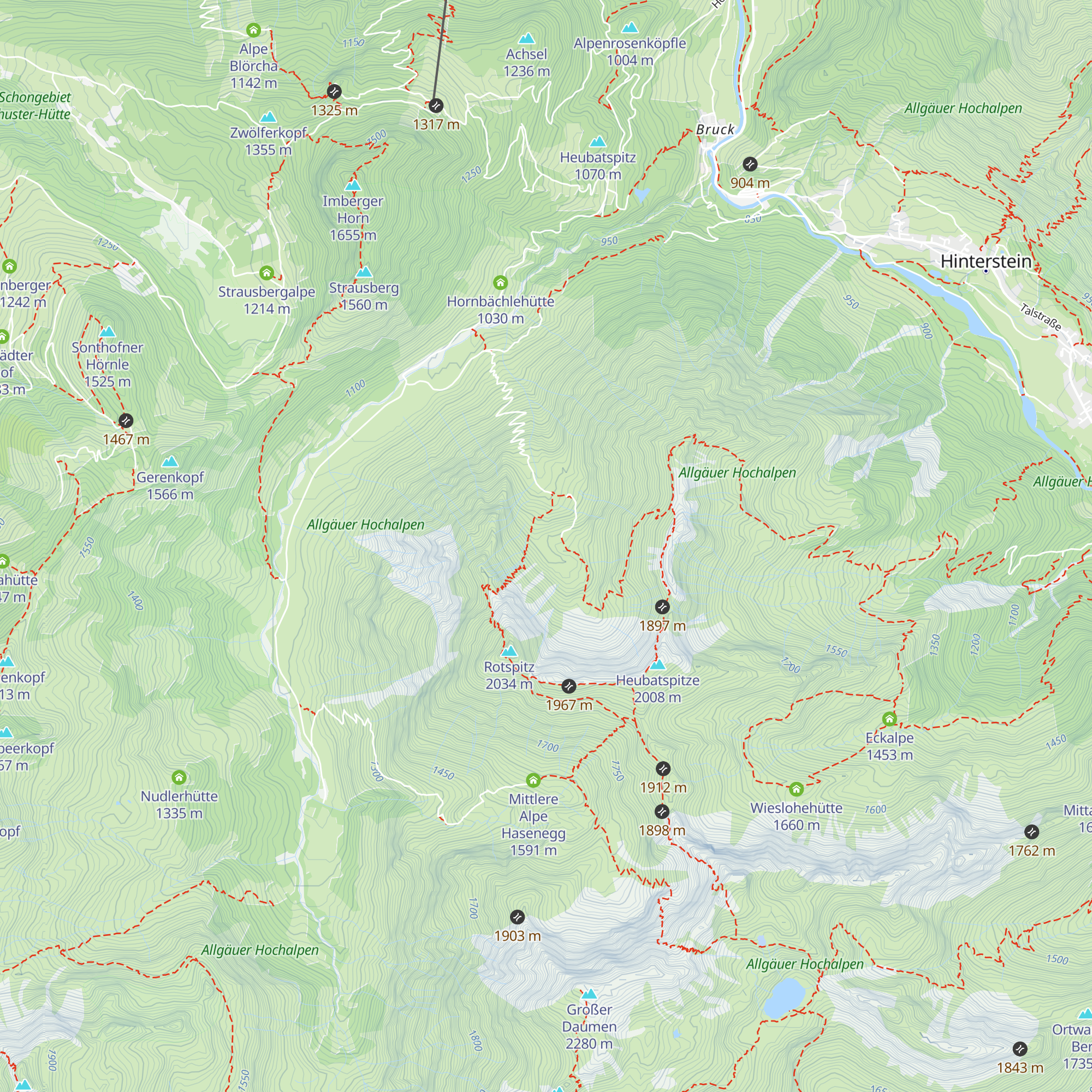 Häbelesgundhütte map
