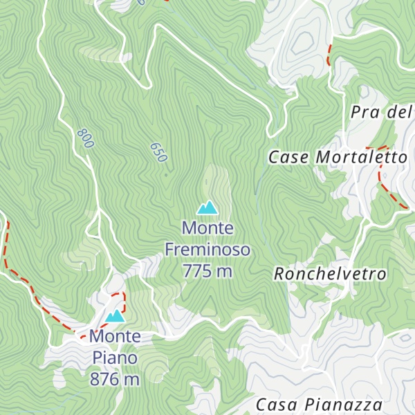 Map of Monte Freminoso