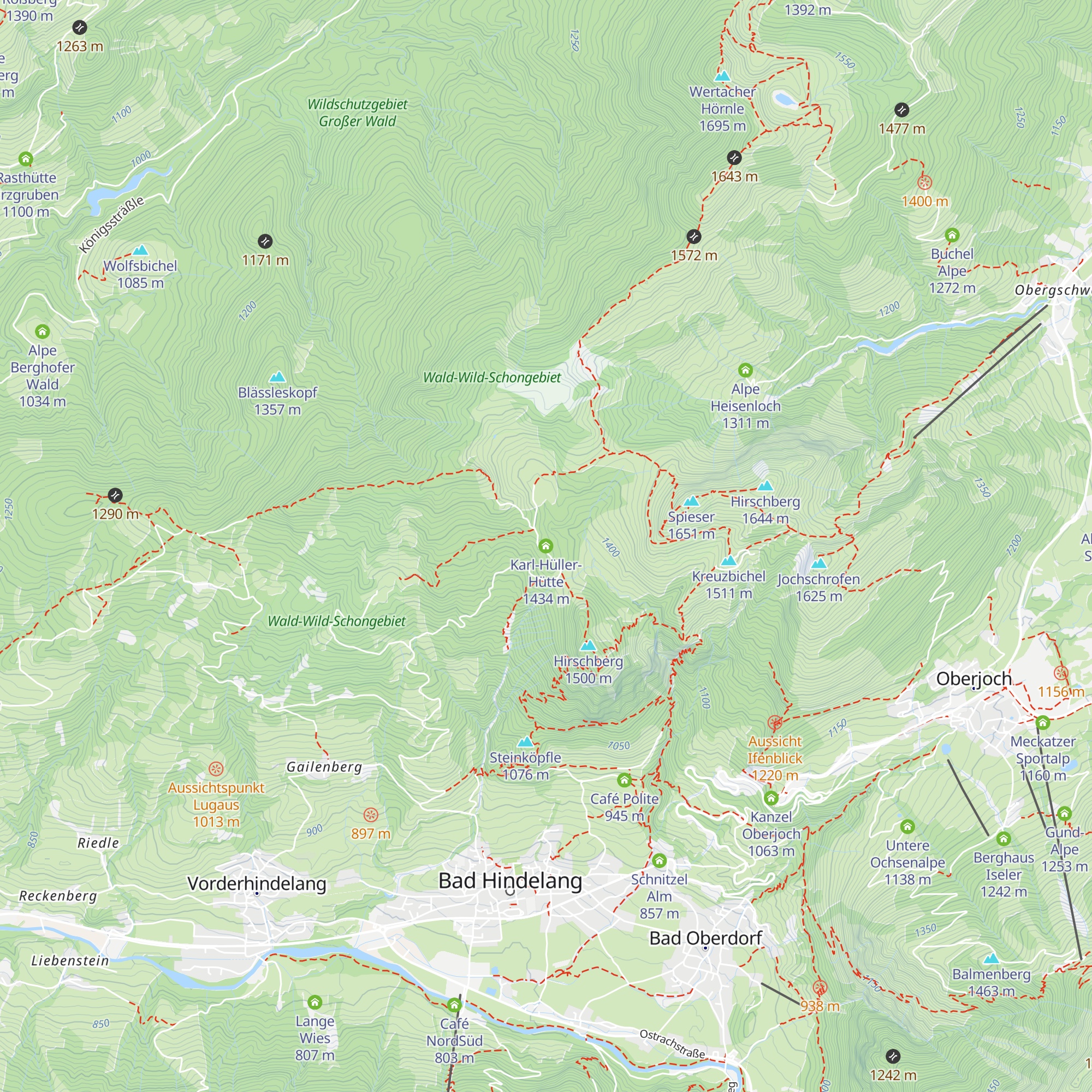 Karl-Hüller-Hütte map