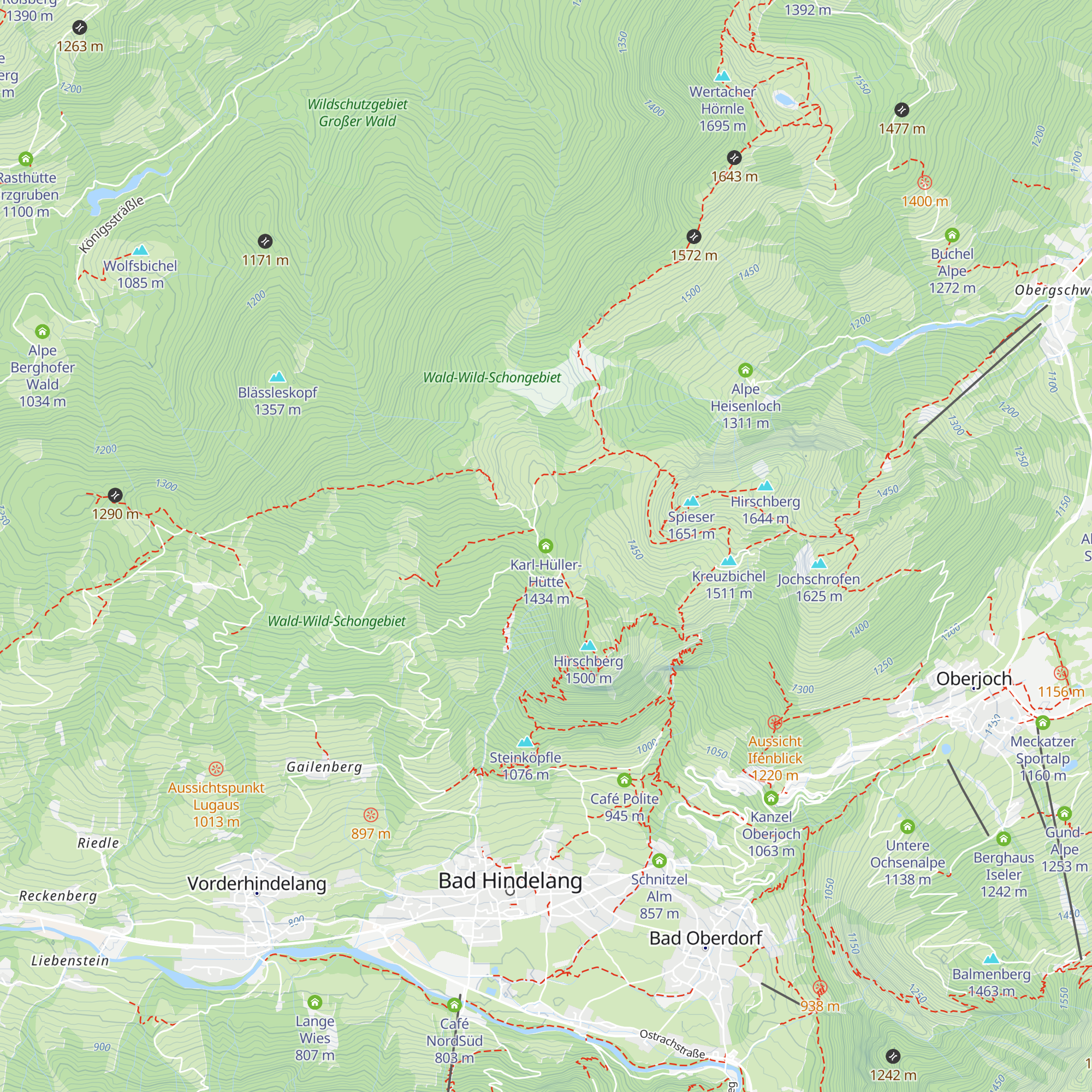 Karl-Hüller-Hütte map