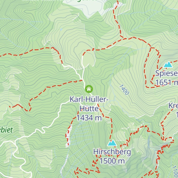 Map of Karl-Hüller-Hütte