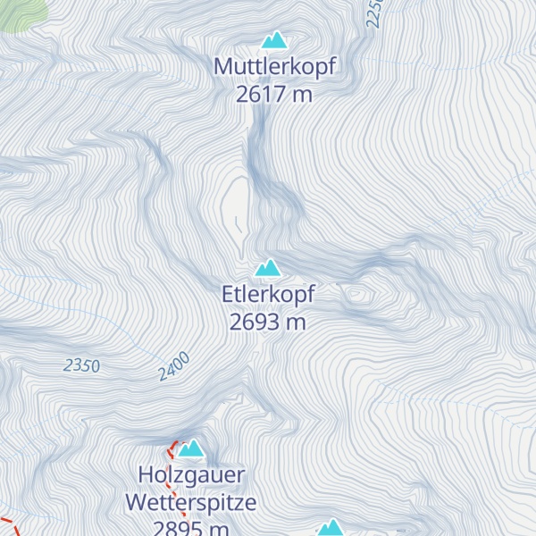 Map of Etlerkopf