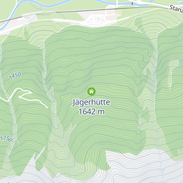 Map of Jägerhütte