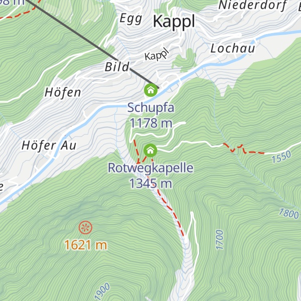Map of Rotwegkapelle