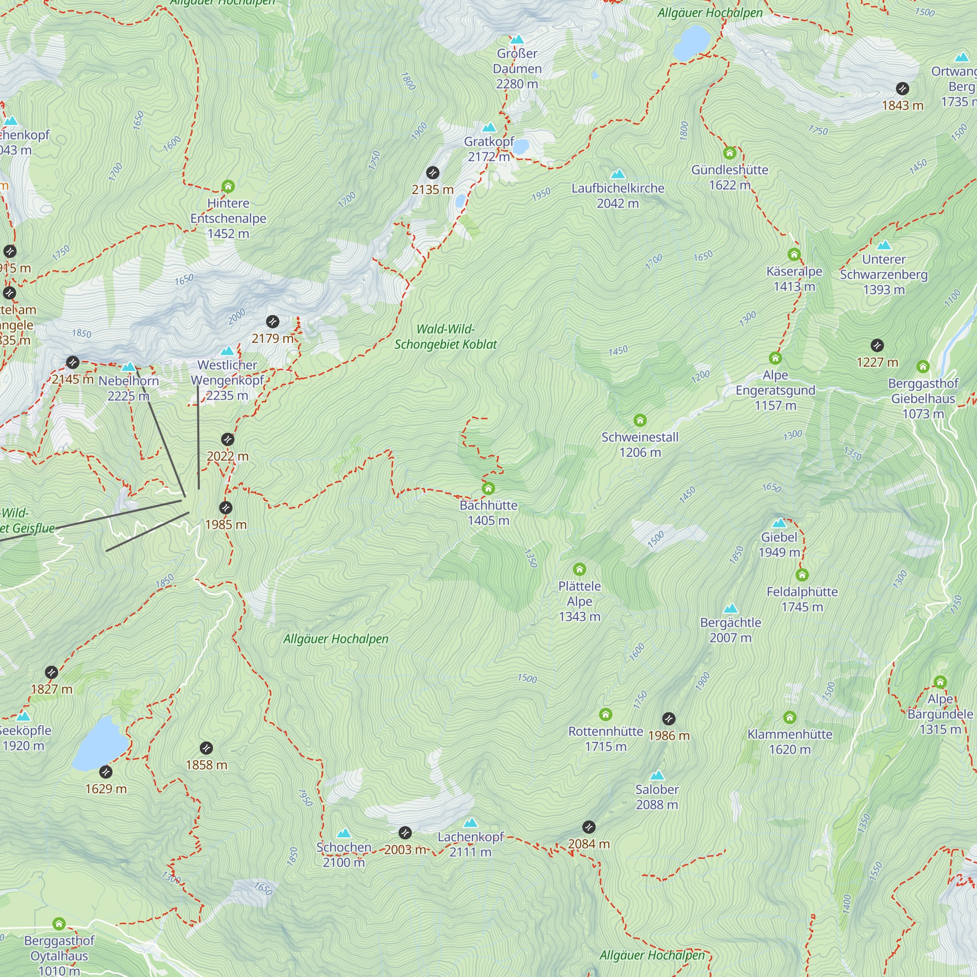 Bächhütte map