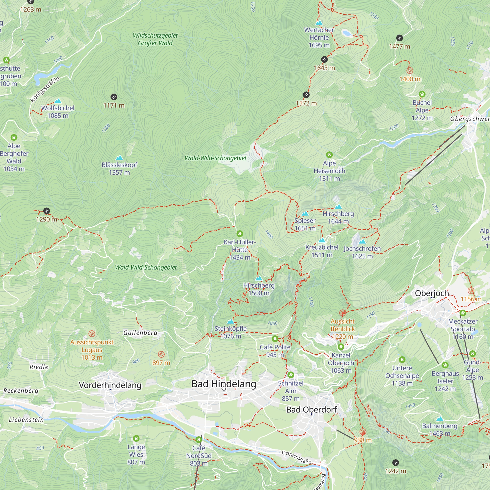 Alpe Klank map