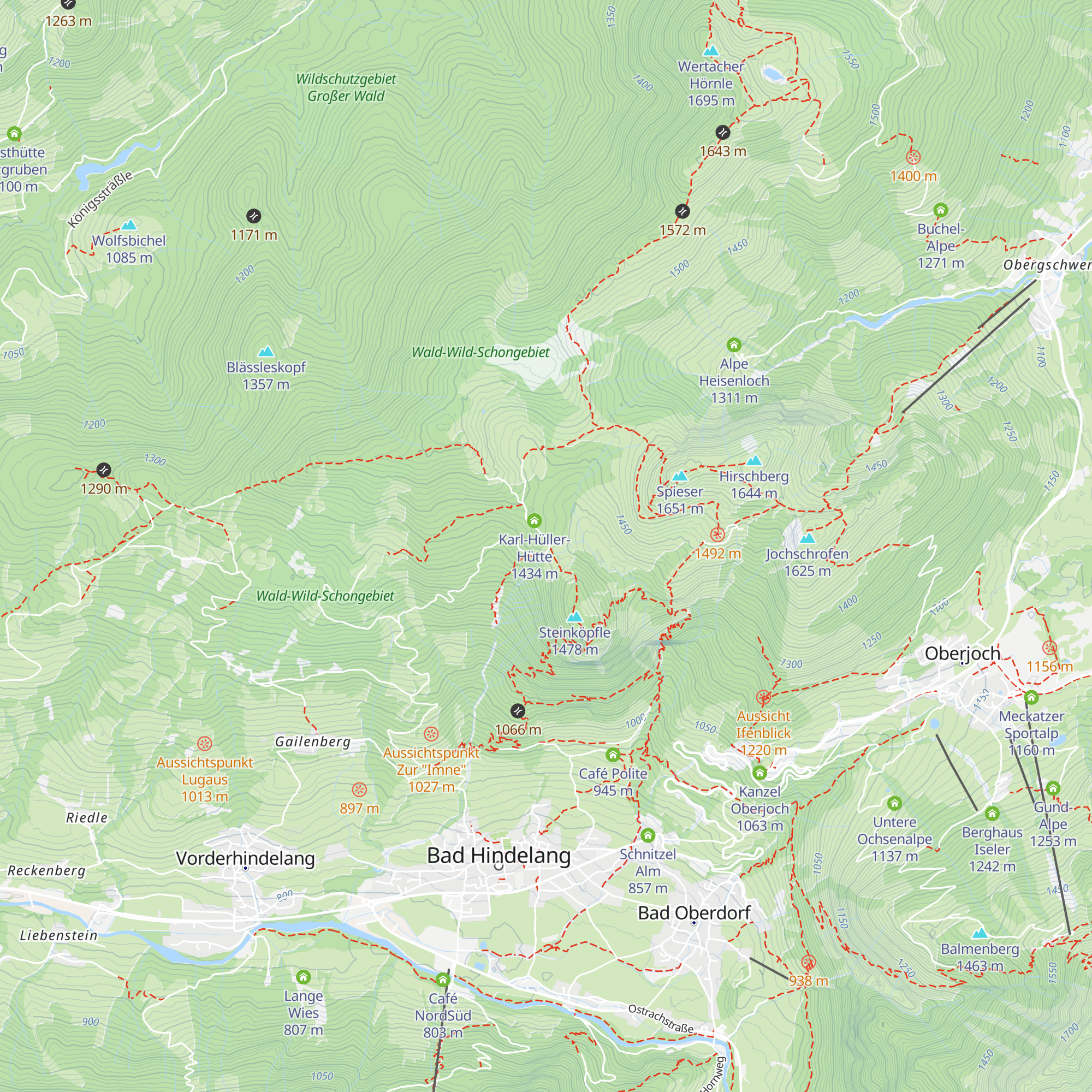 Alpe Klank map