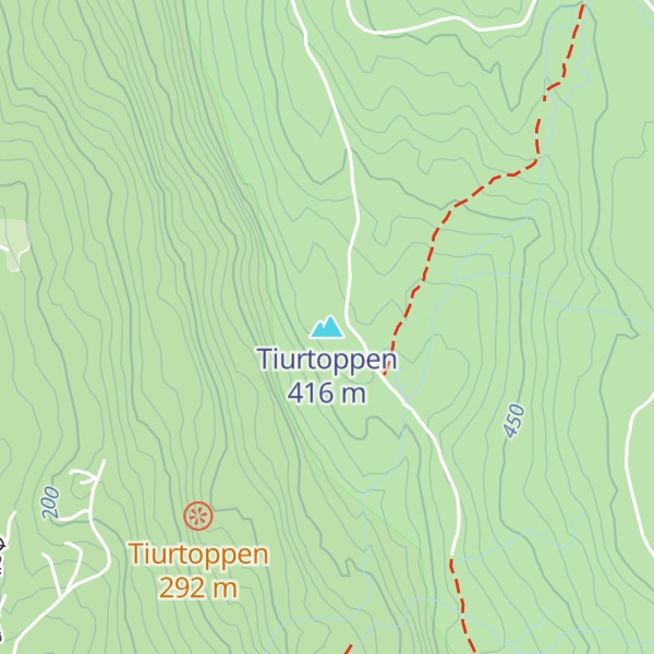 Map of Tiurtoppen