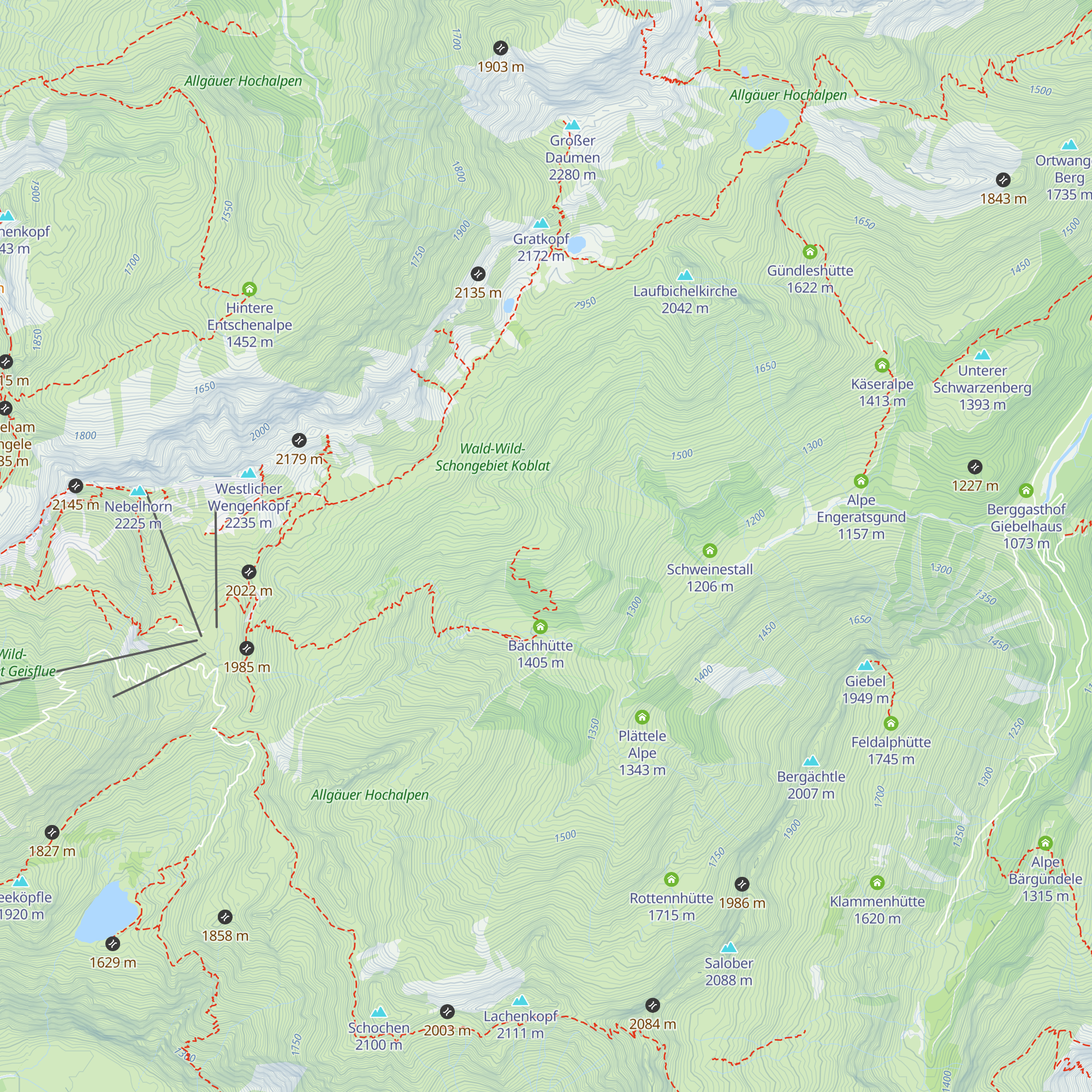 Doismenhütte map