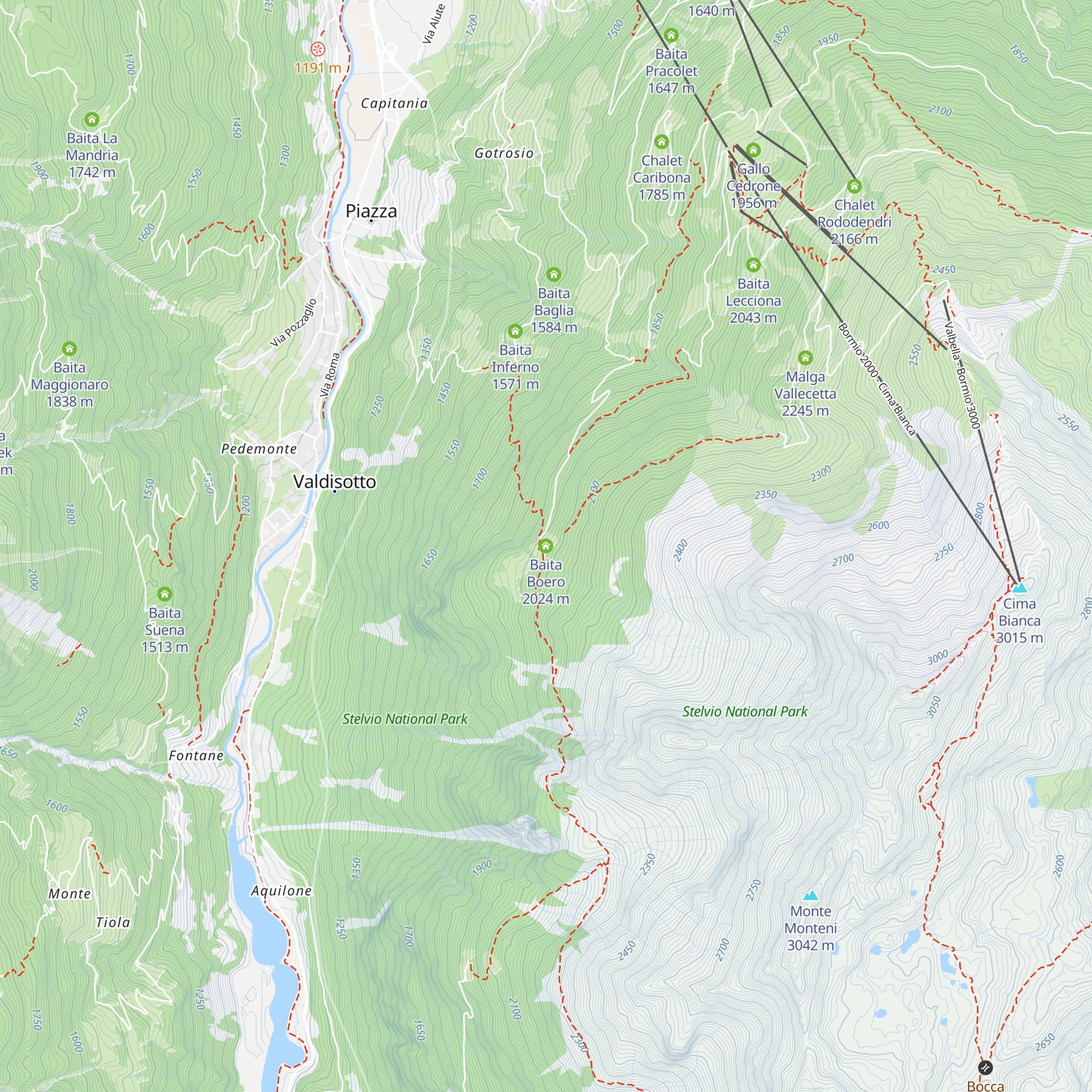 Baita Boero map