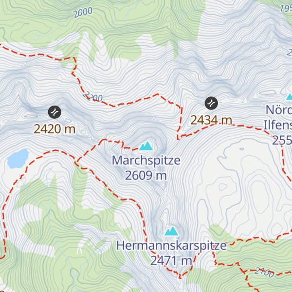 Map of Marchspitze