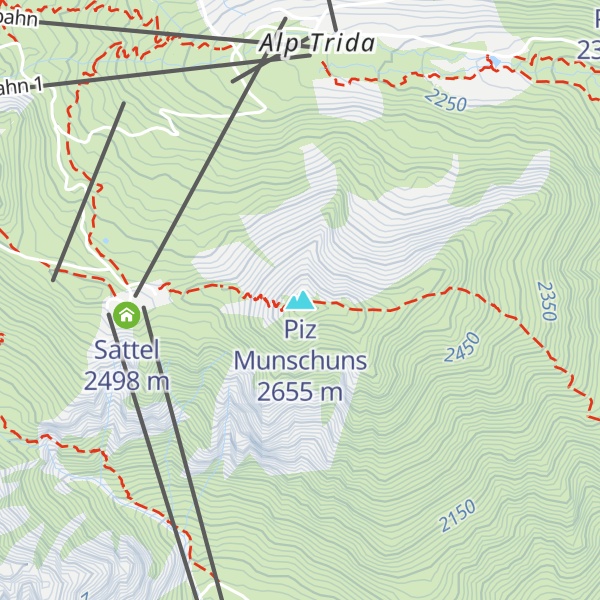 Map of Piz Munschuns