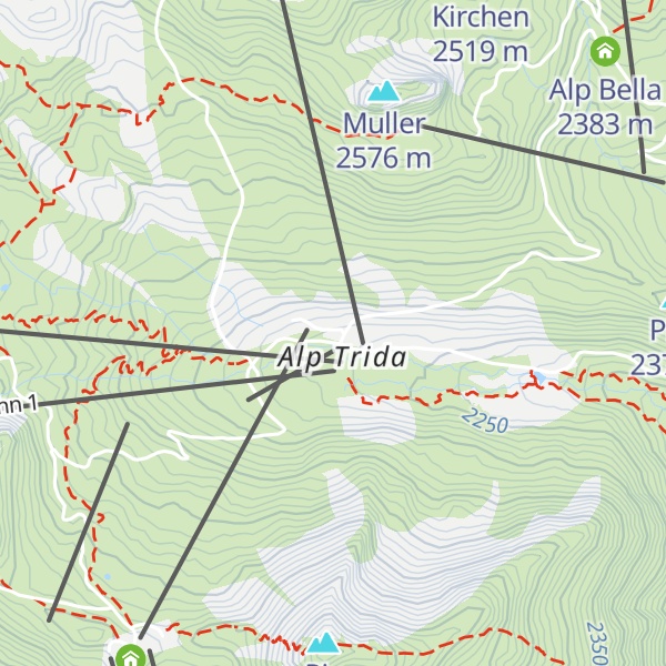 Map of Skihaus Alp Trida
