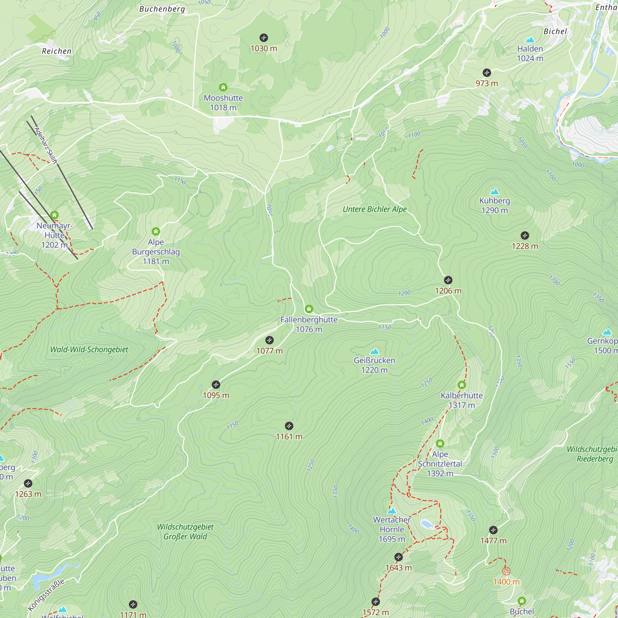 Fallenberghütte map